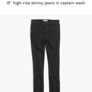 Madewell Black High-Rise Skinny Jeans